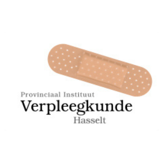 Logo van het Provinciaal Instituut Verpleegkunde met pleisterontwerp.